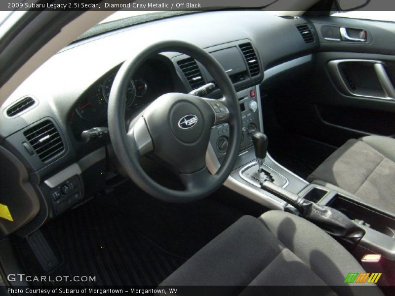Diamond Gray Metallic / Off Black 2009 Subaru Legacy 2.5i Sedan