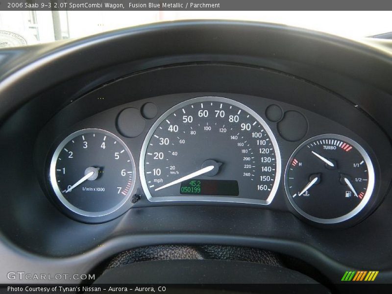 Fusion Blue Metallic / Parchment 2006 Saab 9-3 2.0T SportCombi Wagon