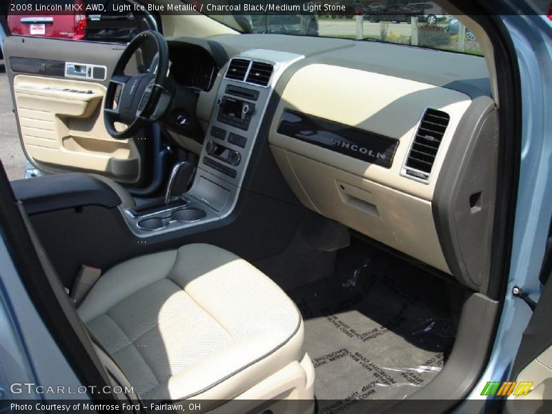 Light Ice Blue Metallic / Charcoal Black/Medium Light Stone 2008 Lincoln MKX AWD