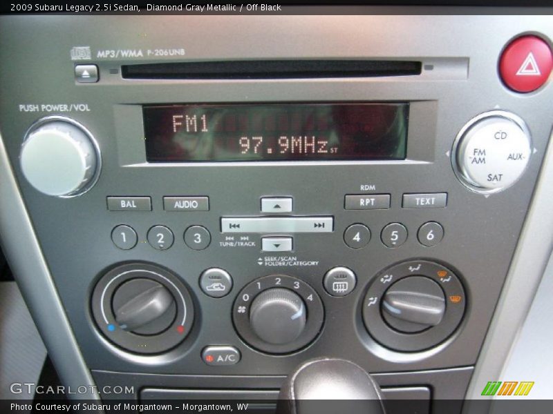 Diamond Gray Metallic / Off Black 2009 Subaru Legacy 2.5i Sedan