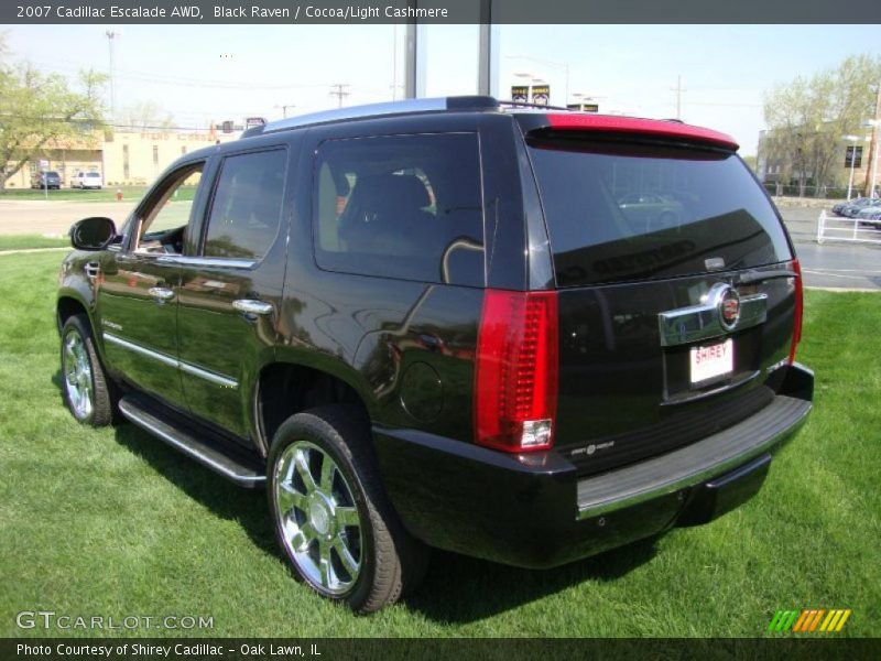 Black Raven / Cocoa/Light Cashmere 2007 Cadillac Escalade AWD