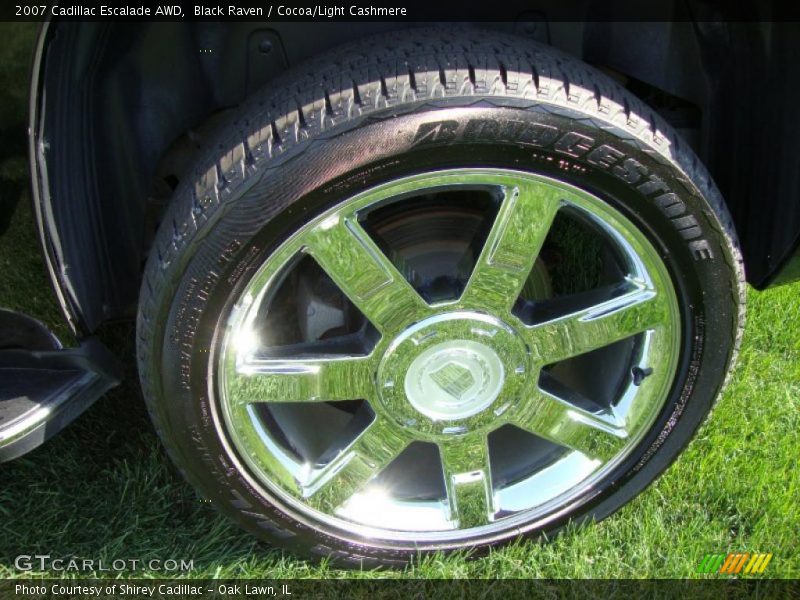 Black Raven / Cocoa/Light Cashmere 2007 Cadillac Escalade AWD