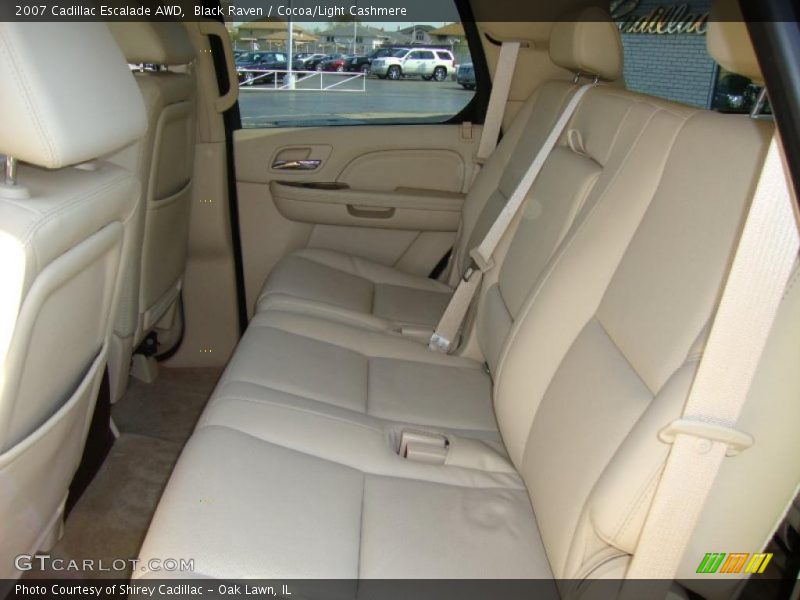 Black Raven / Cocoa/Light Cashmere 2007 Cadillac Escalade AWD