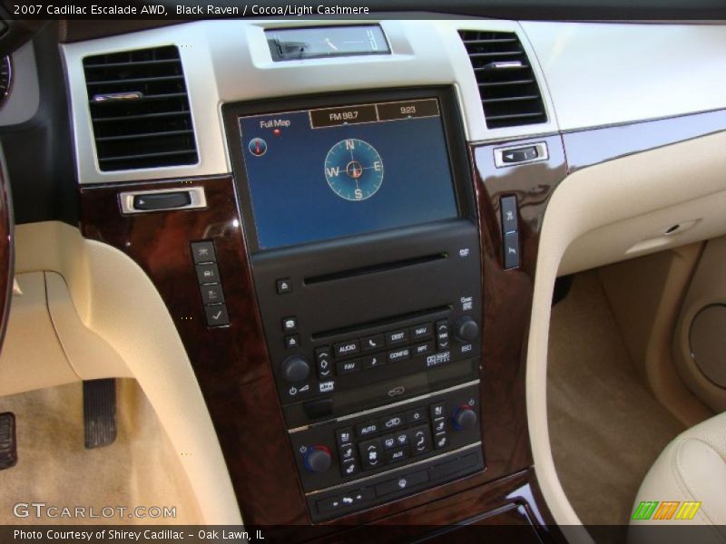 Black Raven / Cocoa/Light Cashmere 2007 Cadillac Escalade AWD