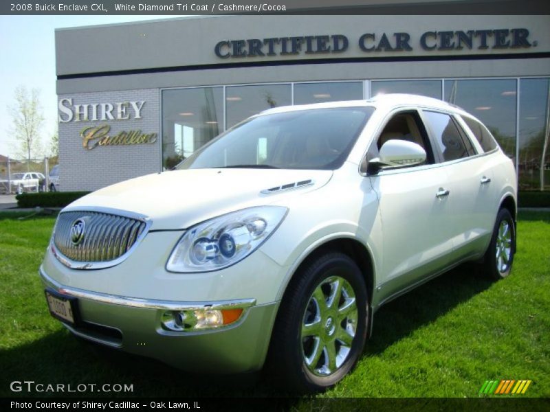 White Diamond Tri Coat / Cashmere/Cocoa 2008 Buick Enclave CXL