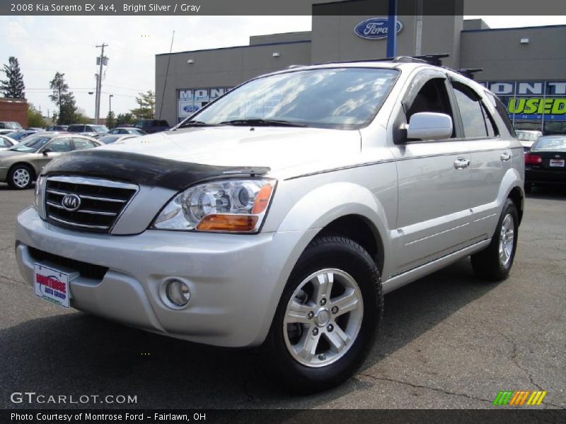 Bright Silver / Gray 2008 Kia Sorento EX 4x4