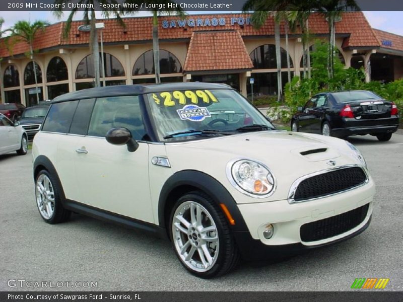 Pepper White / Lounge Hot Chocolate Leather 2009 Mini Cooper S Clubman