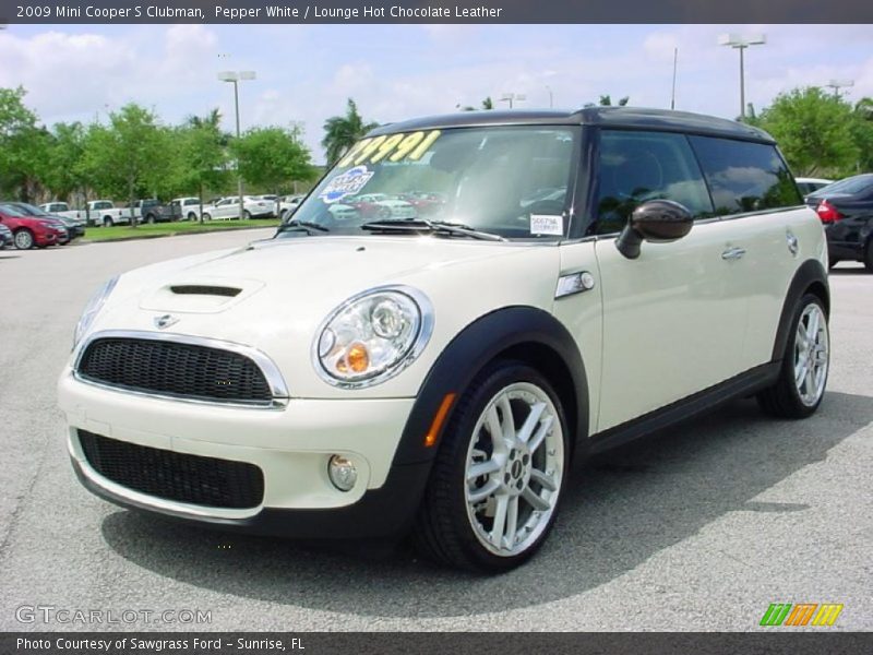 Pepper White / Lounge Hot Chocolate Leather 2009 Mini Cooper S Clubman
