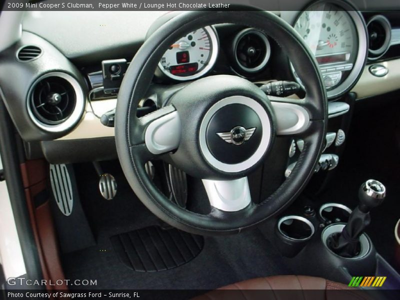 Pepper White / Lounge Hot Chocolate Leather 2009 Mini Cooper S Clubman