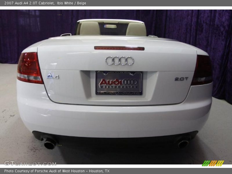 Ibis White / Beige 2007 Audi A4 2.0T Cabriolet