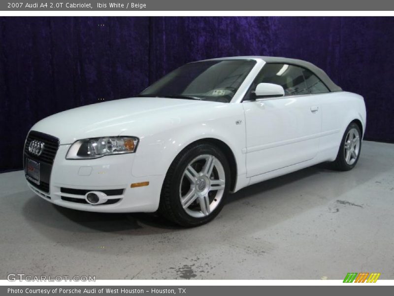Ibis White / Beige 2007 Audi A4 2.0T Cabriolet