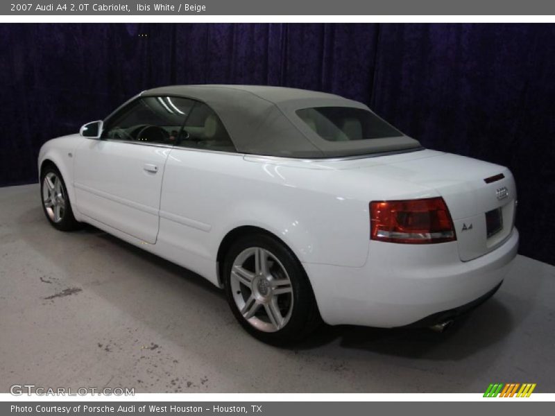 Ibis White / Beige 2007 Audi A4 2.0T Cabriolet