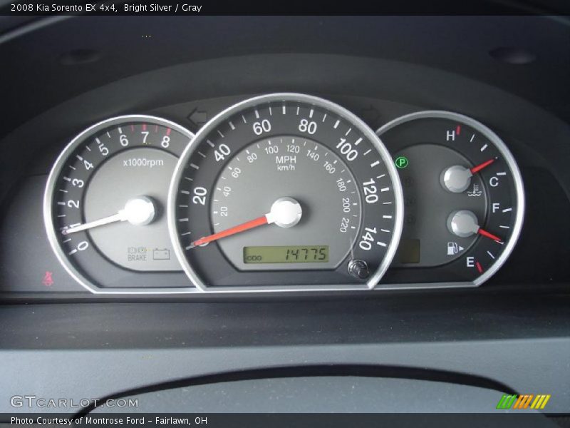 Bright Silver / Gray 2008 Kia Sorento EX 4x4