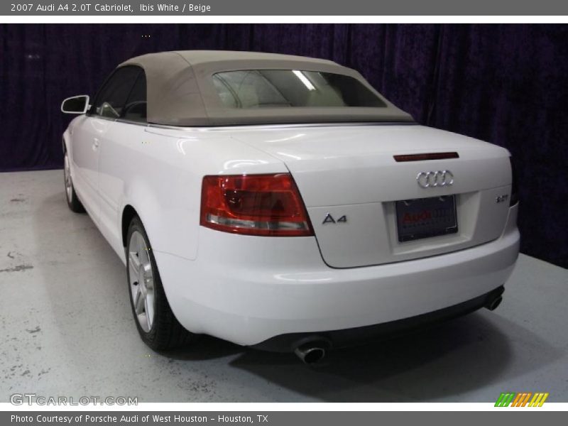Ibis White / Beige 2007 Audi A4 2.0T Cabriolet