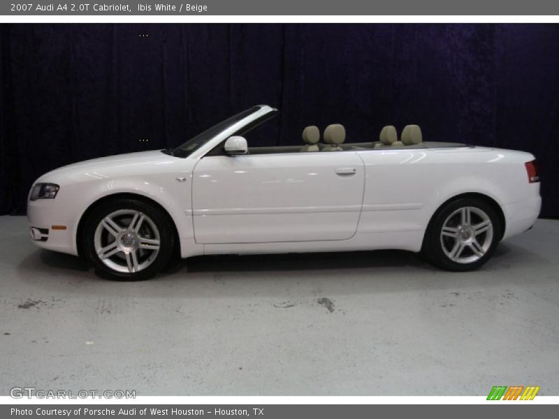 Ibis White / Beige 2007 Audi A4 2.0T Cabriolet