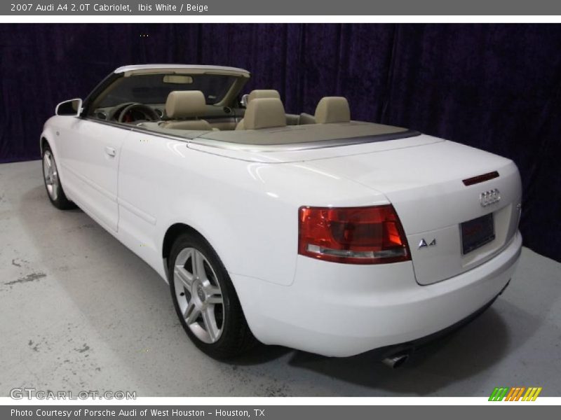 Ibis White / Beige 2007 Audi A4 2.0T Cabriolet