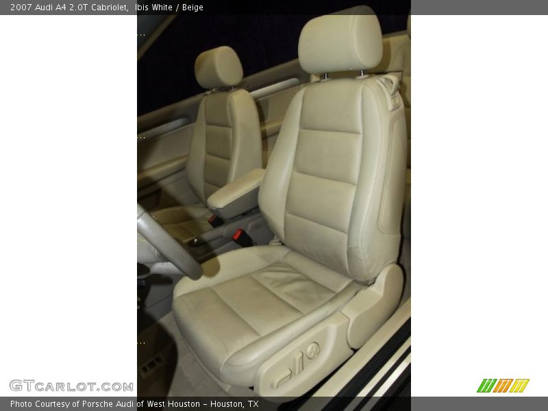 Ibis White / Beige 2007 Audi A4 2.0T Cabriolet