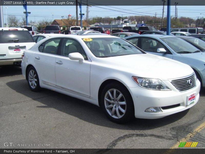 Starfire Pearl / Light Gray 2007 Lexus LS 460