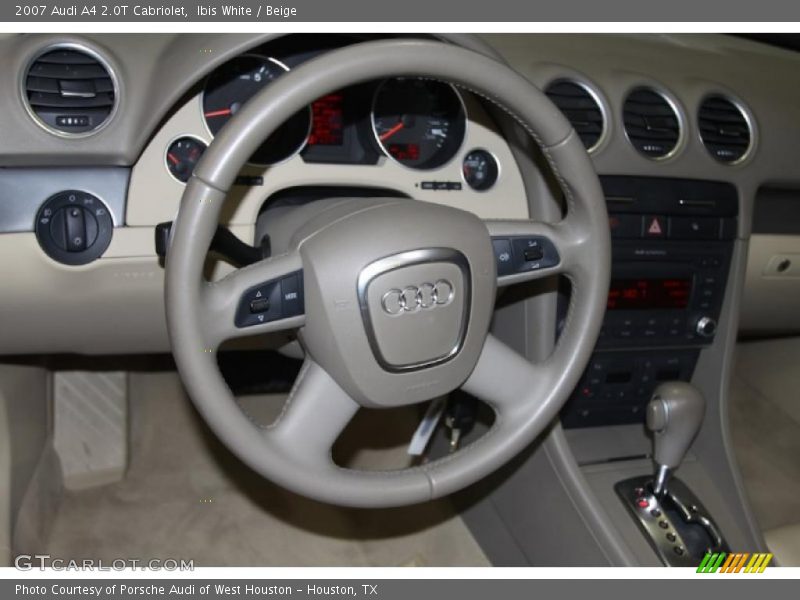 Ibis White / Beige 2007 Audi A4 2.0T Cabriolet