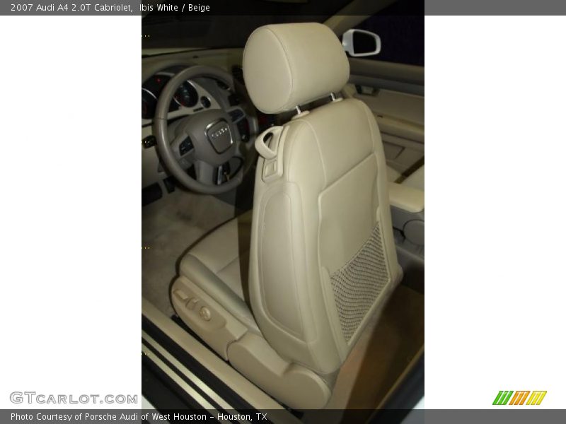 Ibis White / Beige 2007 Audi A4 2.0T Cabriolet