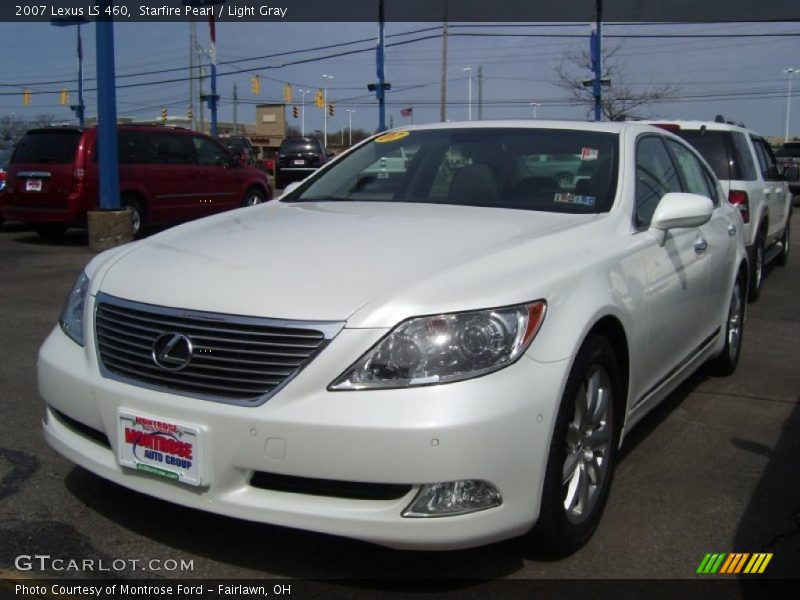 Starfire Pearl / Light Gray 2007 Lexus LS 460