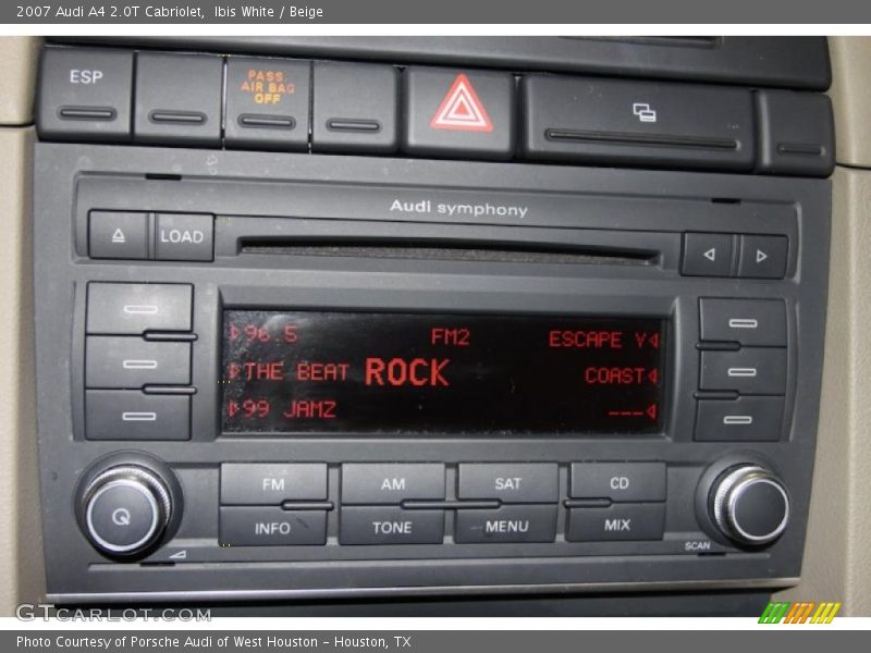 Ibis White / Beige 2007 Audi A4 2.0T Cabriolet