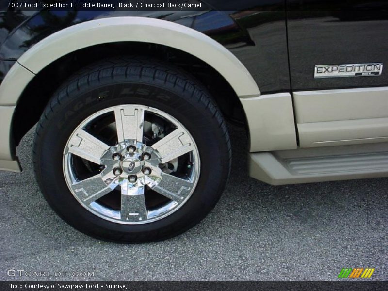 Black / Charcoal Black/Camel 2007 Ford Expedition EL Eddie Bauer