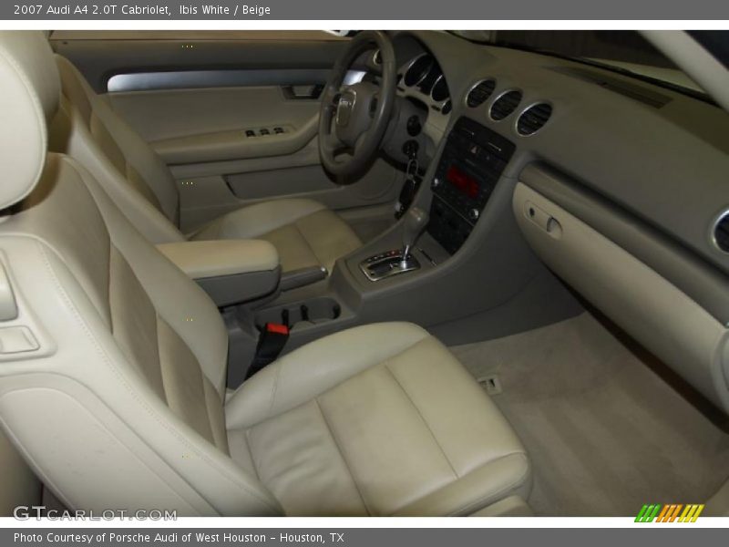 Ibis White / Beige 2007 Audi A4 2.0T Cabriolet