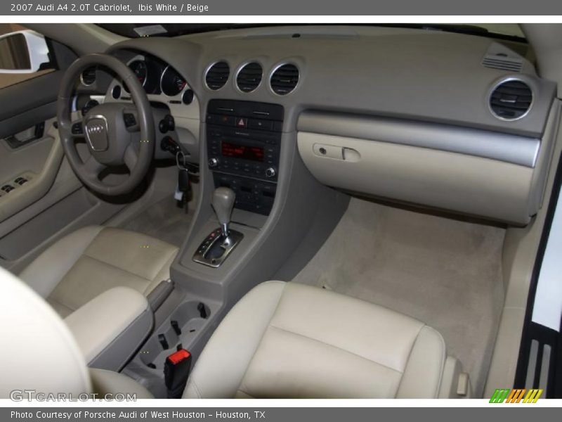 Ibis White / Beige 2007 Audi A4 2.0T Cabriolet