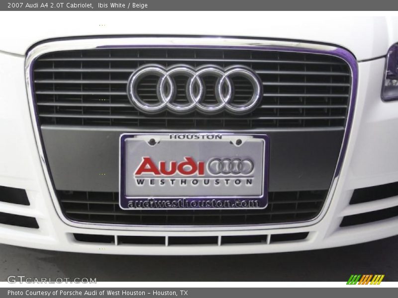 Ibis White / Beige 2007 Audi A4 2.0T Cabriolet