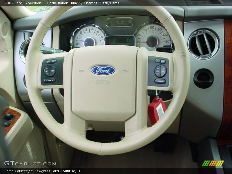 Black / Charcoal Black/Camel 2007 Ford Expedition EL Eddie Bauer