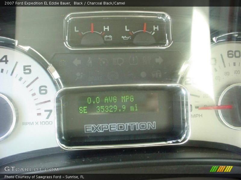 Black / Charcoal Black/Camel 2007 Ford Expedition EL Eddie Bauer