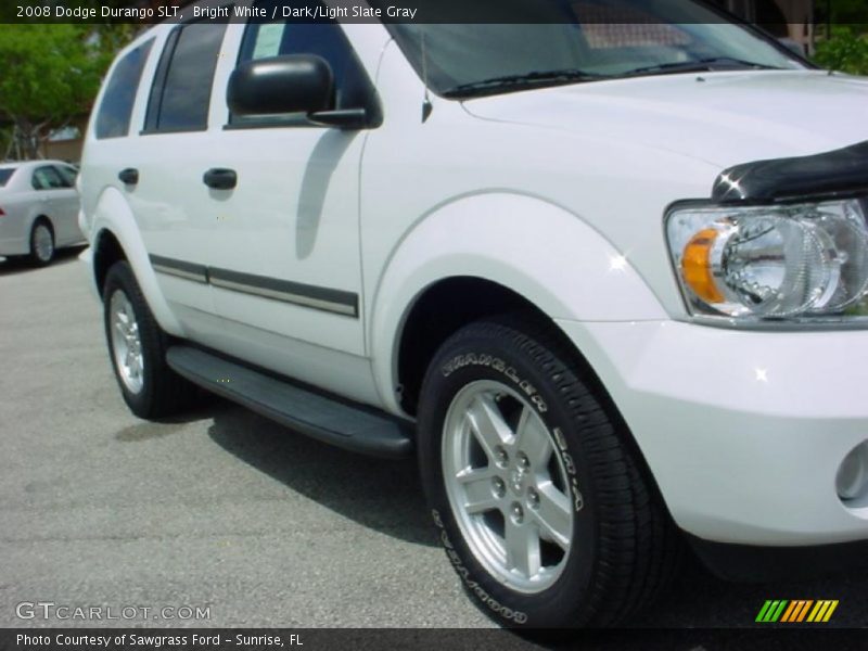 Bright White / Dark/Light Slate Gray 2008 Dodge Durango SLT