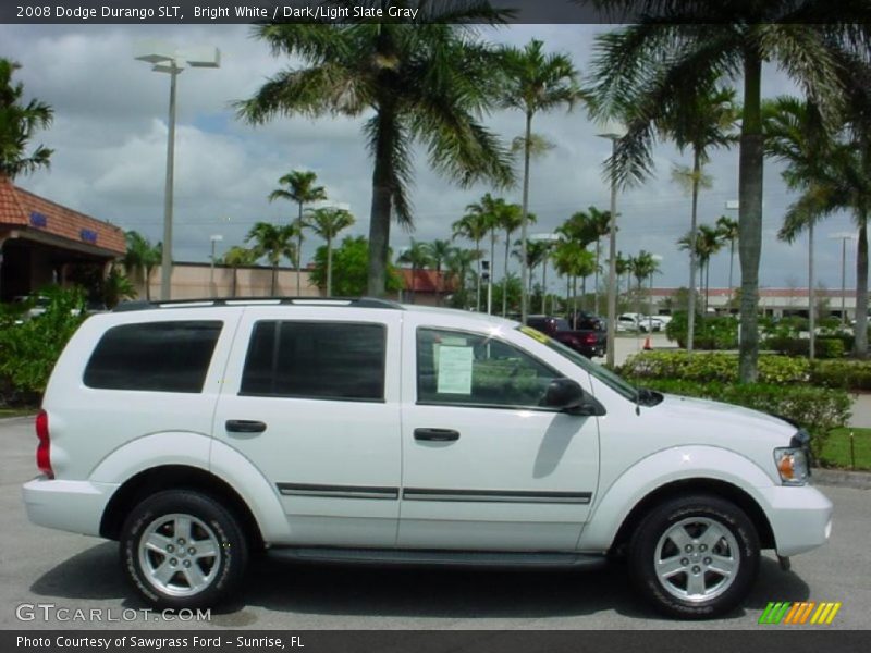 Bright White / Dark/Light Slate Gray 2008 Dodge Durango SLT