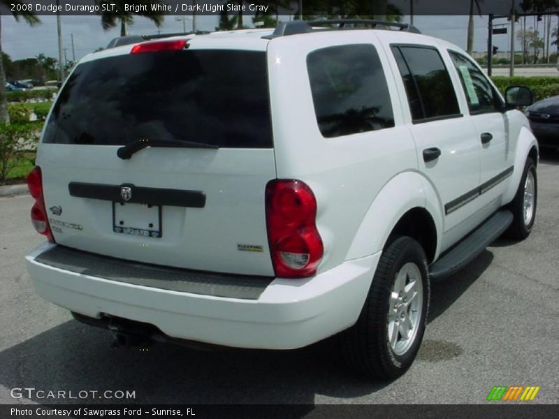 Bright White / Dark/Light Slate Gray 2008 Dodge Durango SLT