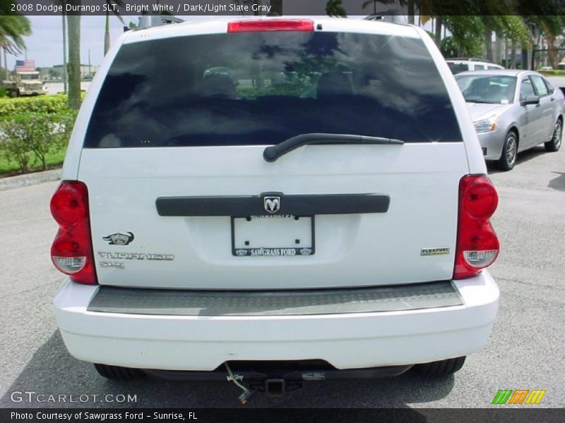 Bright White / Dark/Light Slate Gray 2008 Dodge Durango SLT