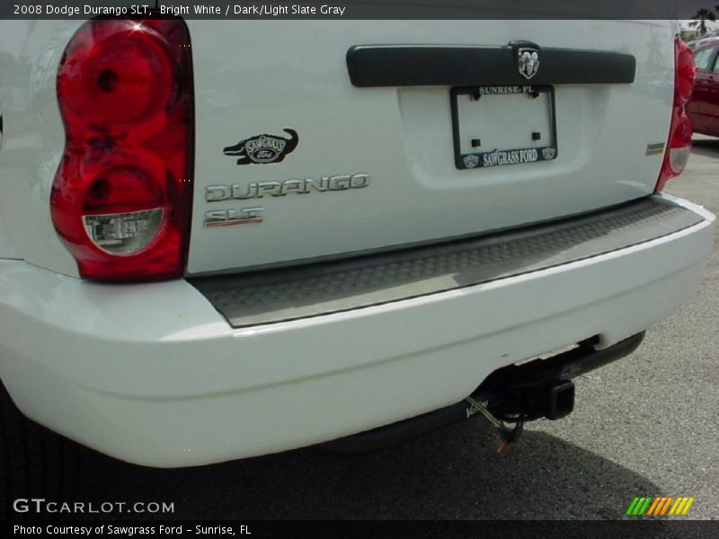 Bright White / Dark/Light Slate Gray 2008 Dodge Durango SLT