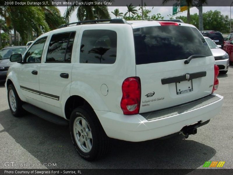 Bright White / Dark/Light Slate Gray 2008 Dodge Durango SLT