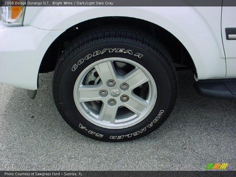 Bright White / Dark/Light Slate Gray 2008 Dodge Durango SLT