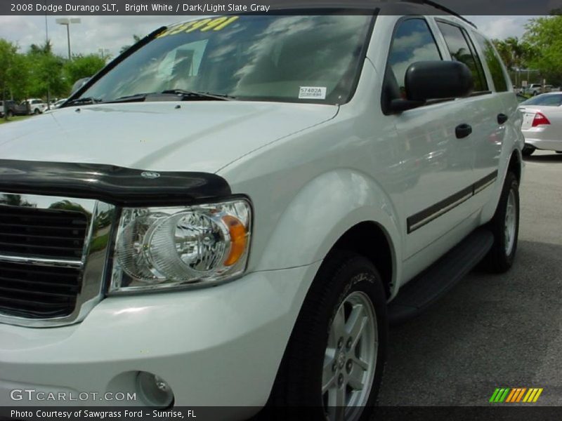 Bright White / Dark/Light Slate Gray 2008 Dodge Durango SLT