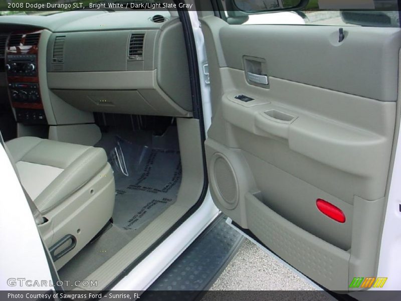 Bright White / Dark/Light Slate Gray 2008 Dodge Durango SLT