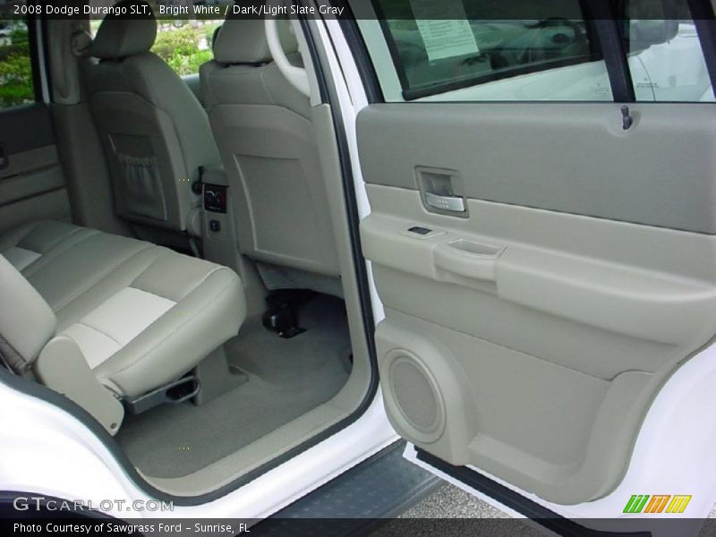 Bright White / Dark/Light Slate Gray 2008 Dodge Durango SLT