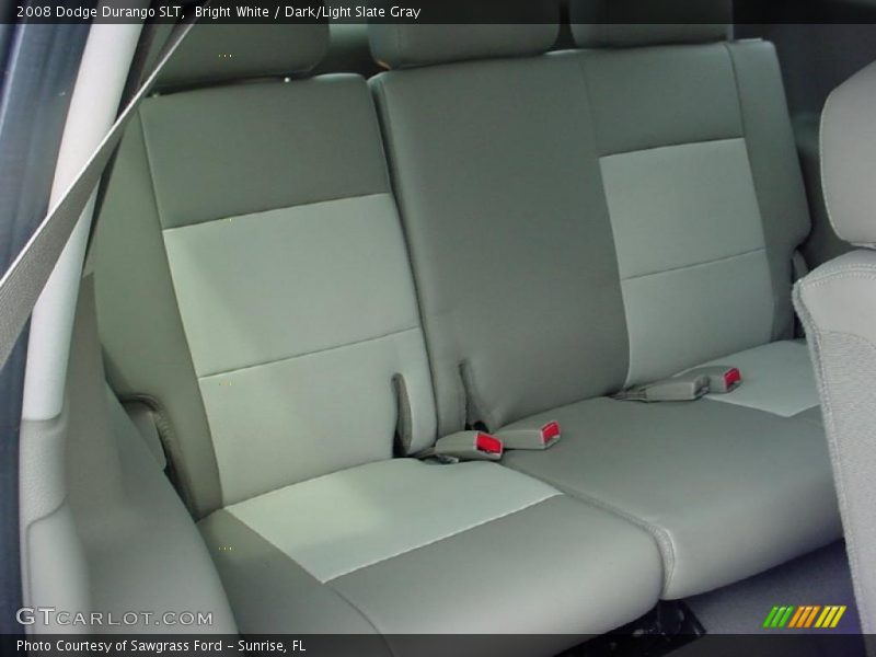 Bright White / Dark/Light Slate Gray 2008 Dodge Durango SLT