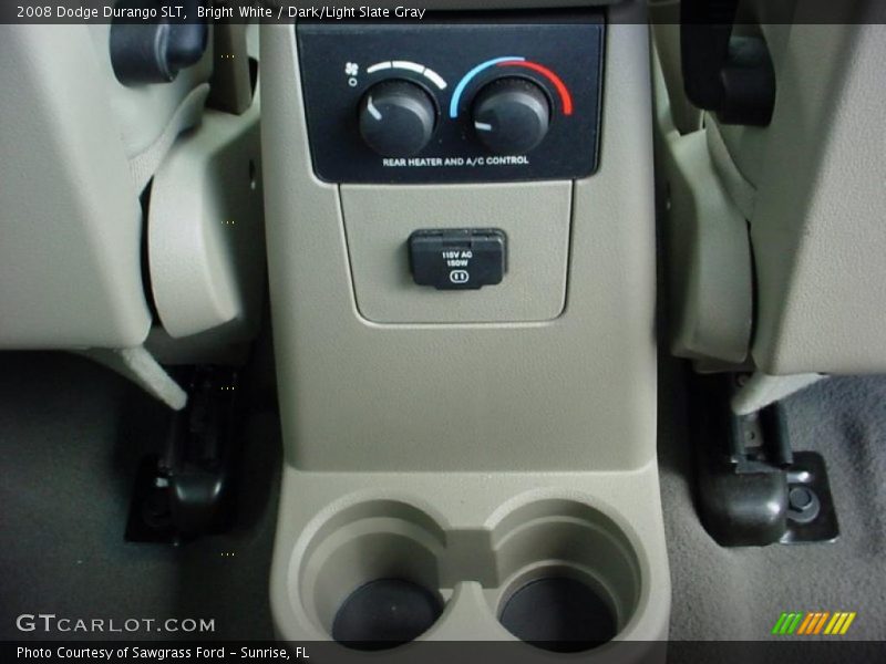 Bright White / Dark/Light Slate Gray 2008 Dodge Durango SLT