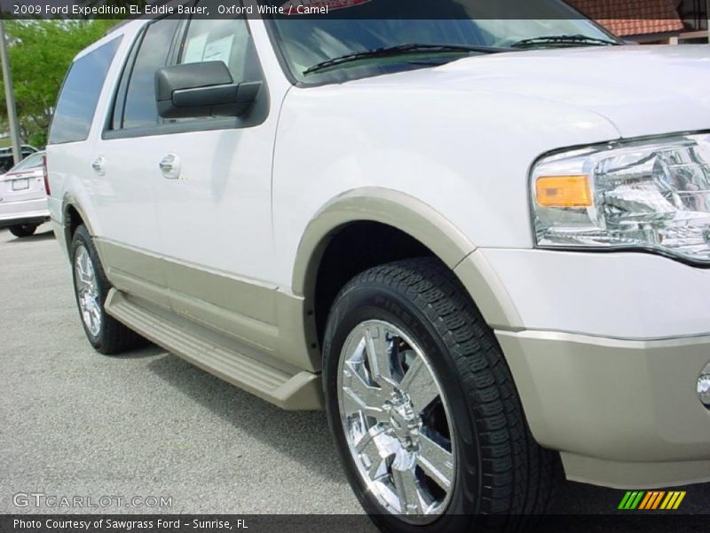 Oxford White / Camel 2009 Ford Expedition EL Eddie Bauer