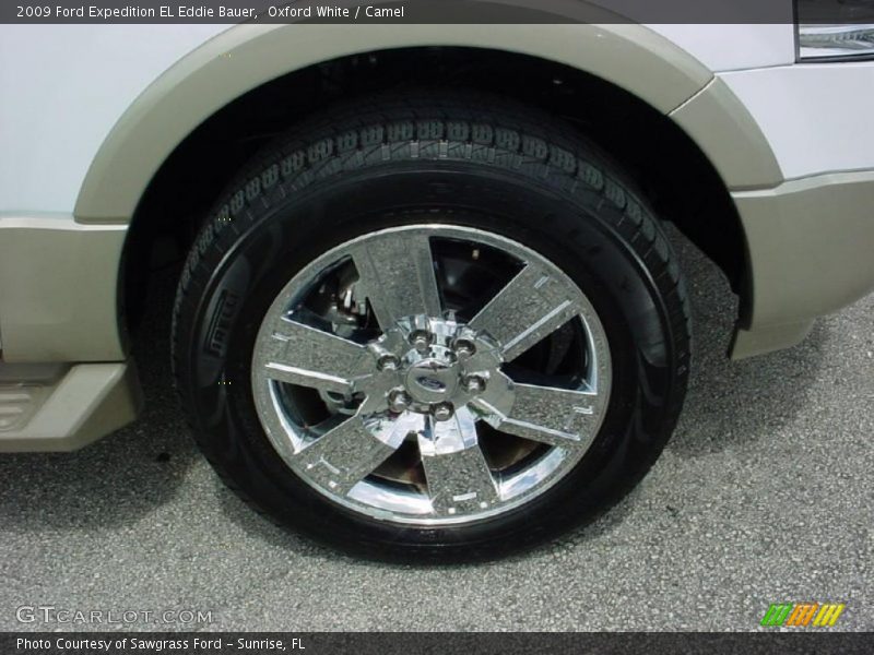 Oxford White / Camel 2009 Ford Expedition EL Eddie Bauer