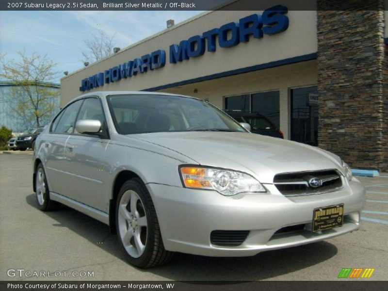 Brilliant Silver Metallic / Off-Black 2007 Subaru Legacy 2.5i Sedan