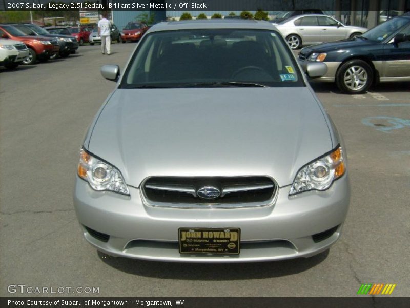 Brilliant Silver Metallic / Off-Black 2007 Subaru Legacy 2.5i Sedan