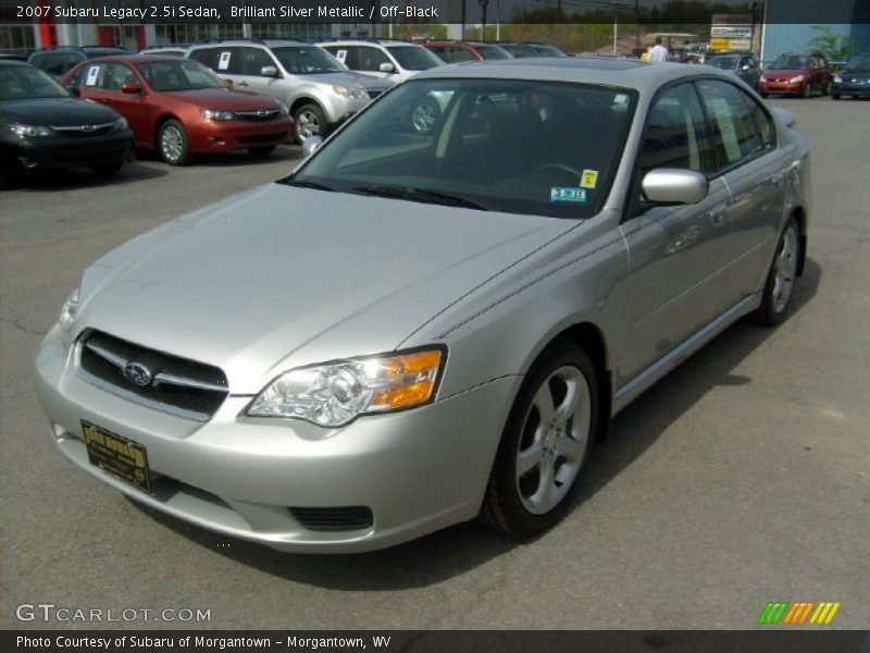 Brilliant Silver Metallic / Off-Black 2007 Subaru Legacy 2.5i Sedan