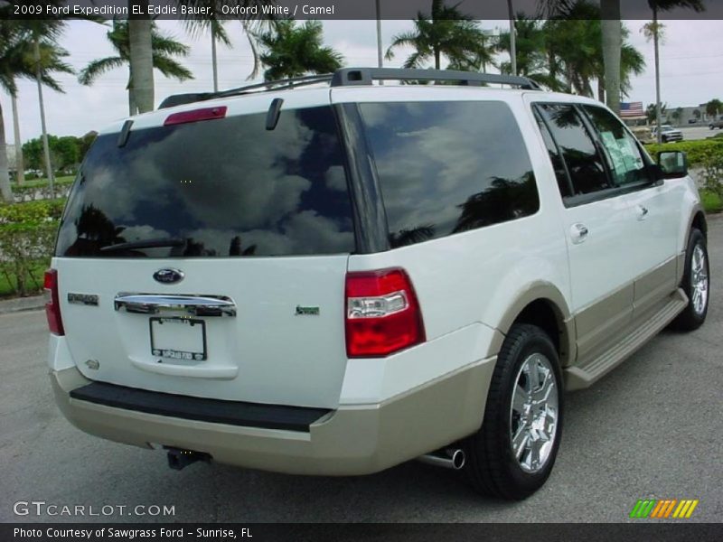 Oxford White / Camel 2009 Ford Expedition EL Eddie Bauer